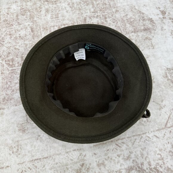 Vintage Galliano Sorbatti Hat Cloche Snap Back Womens Medium Wool Velvet 90s main image 8
